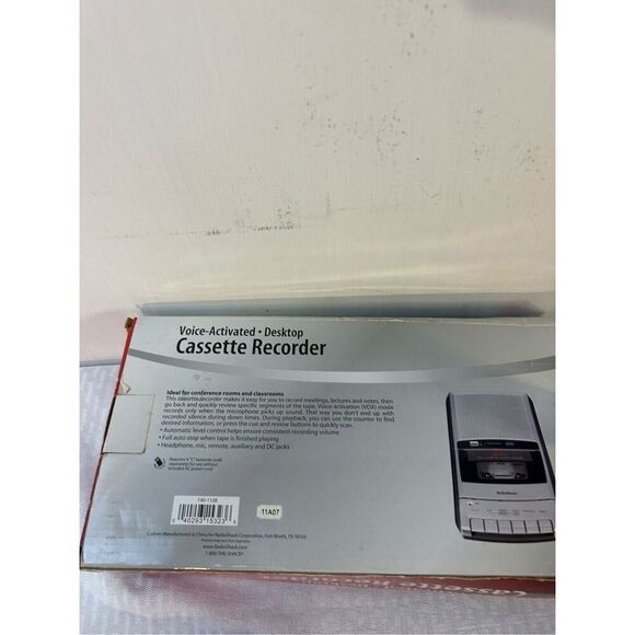 Radio shack recorder voice activated deskto cassette recorder vox vintage box - Picture 2 of 4